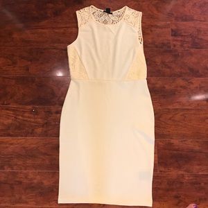 H&M | Yellow Lace Back Dress