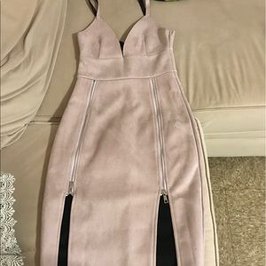 Powder pink misguided dress