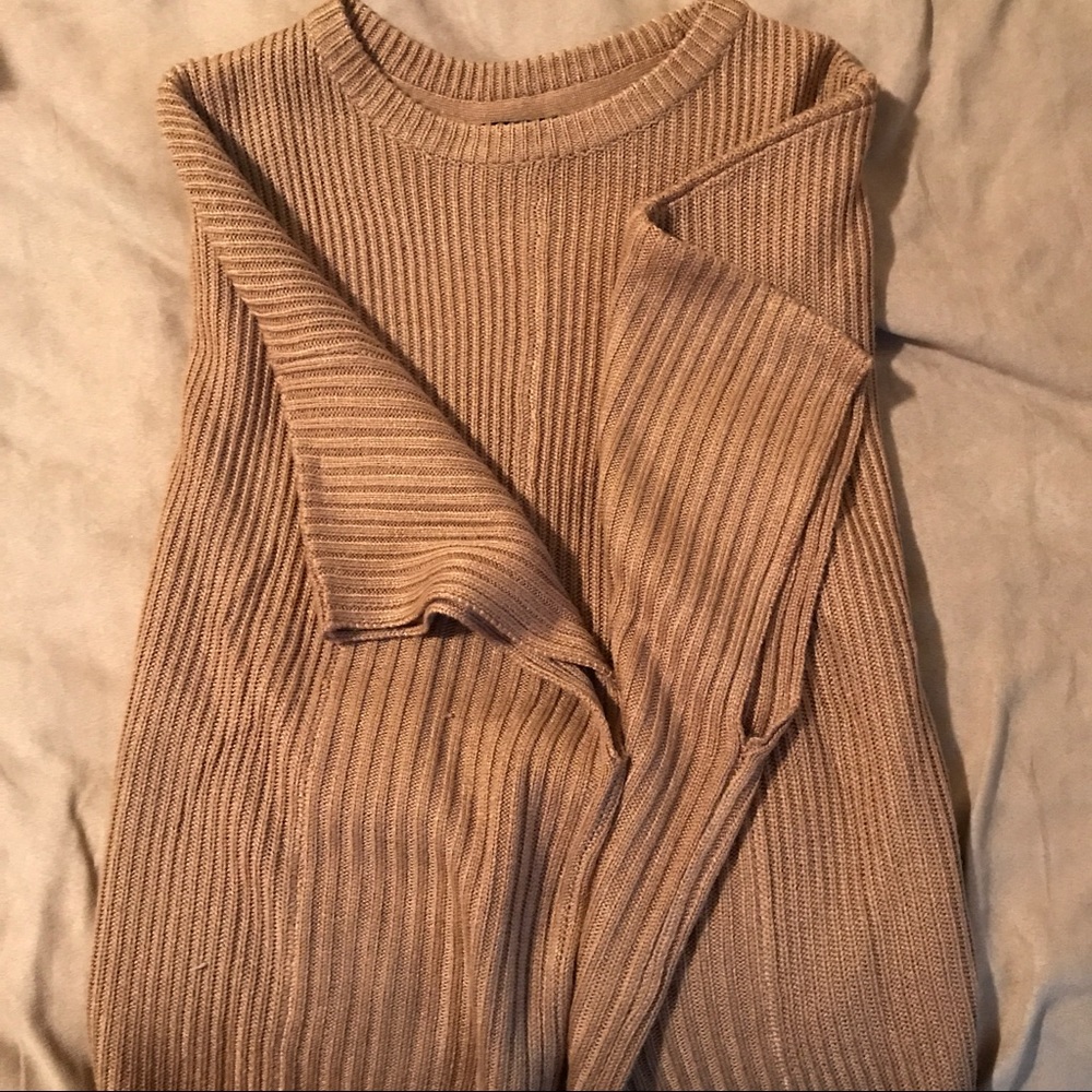 Light brown poncho