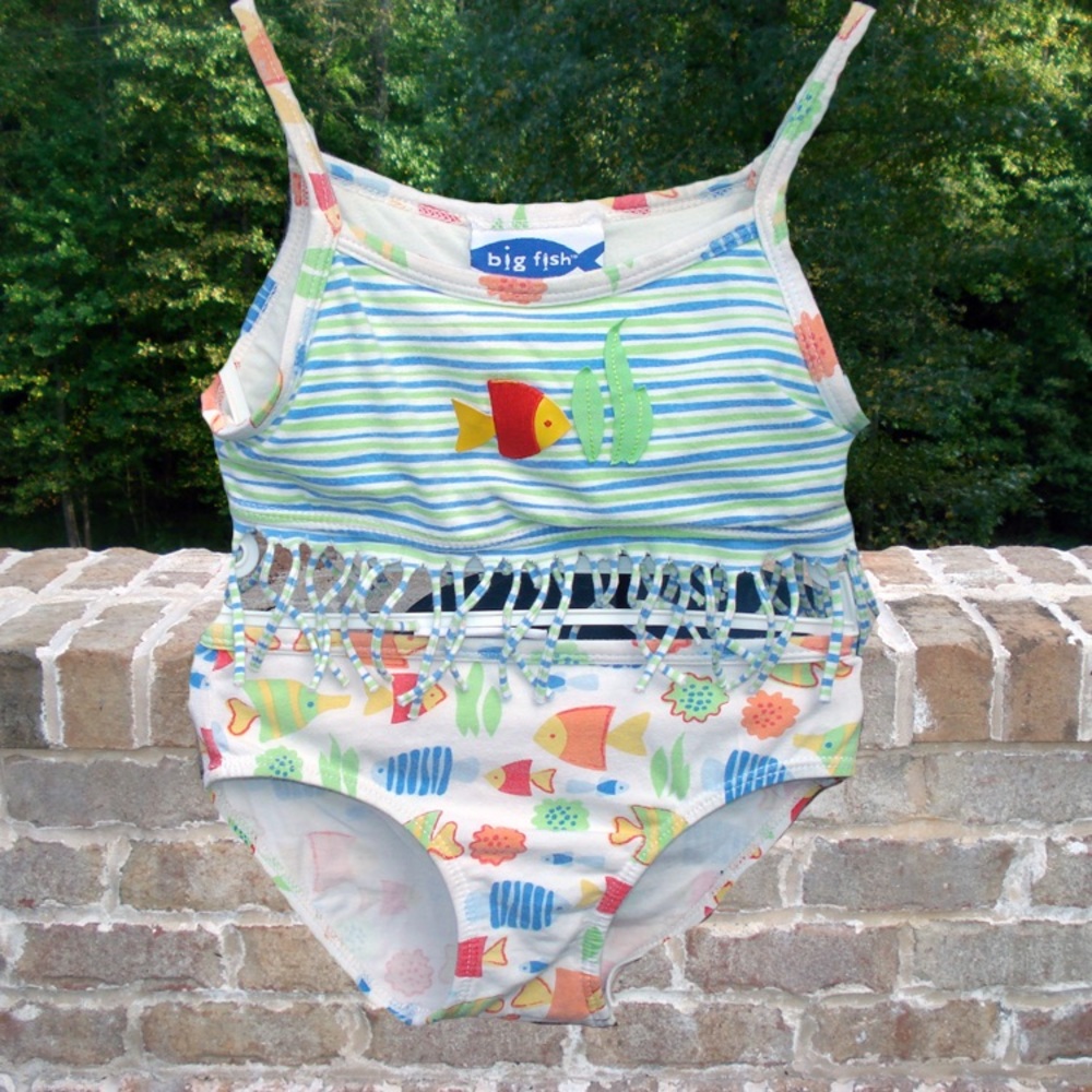 Big Fish Two Piece Swim Suit - Size 4T