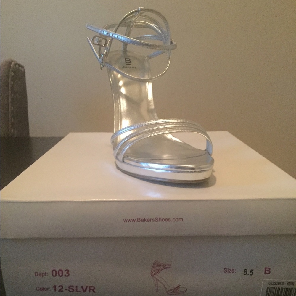 Bakers Silver Salsa heels - FINAL discount