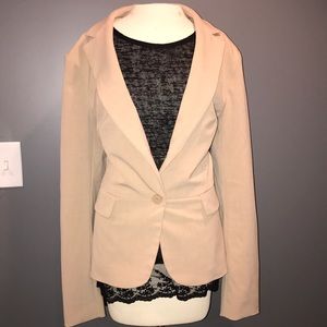Tan Buttoned Blazer