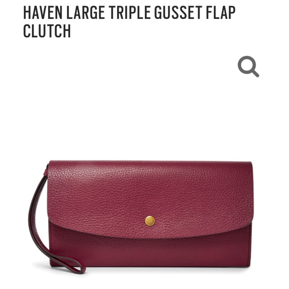 Haven Large Triple Gusset Flap Clutch