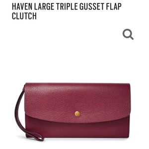 Haven Large Triple Gusset Flap Clutch