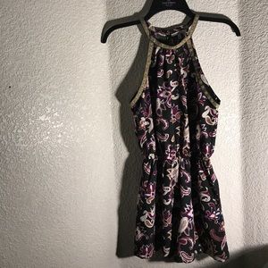 Charlotte Russe floral romper w/ pockets
