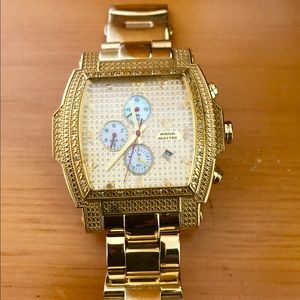 Gold Aqua Master Diamond Chronograph Watch