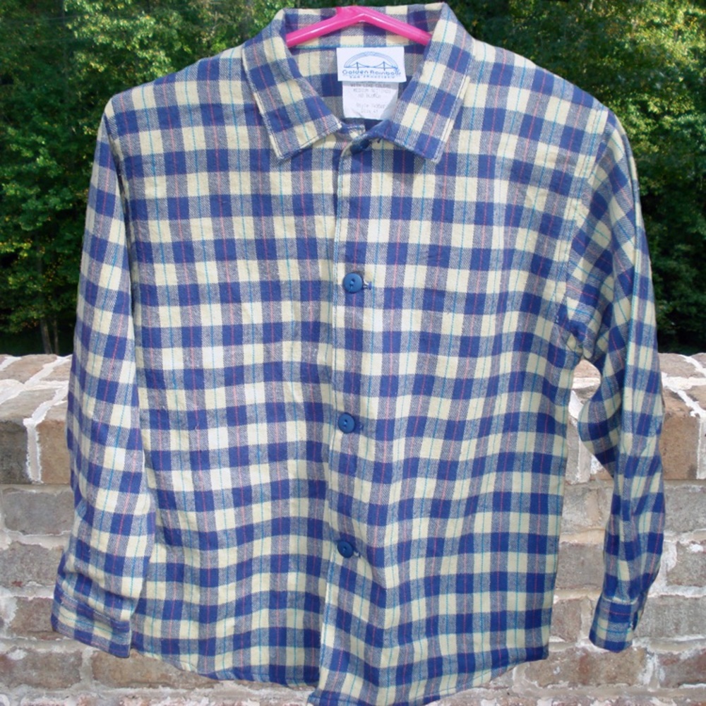 Golden Rainbow Button Down Shirt - Size 4T