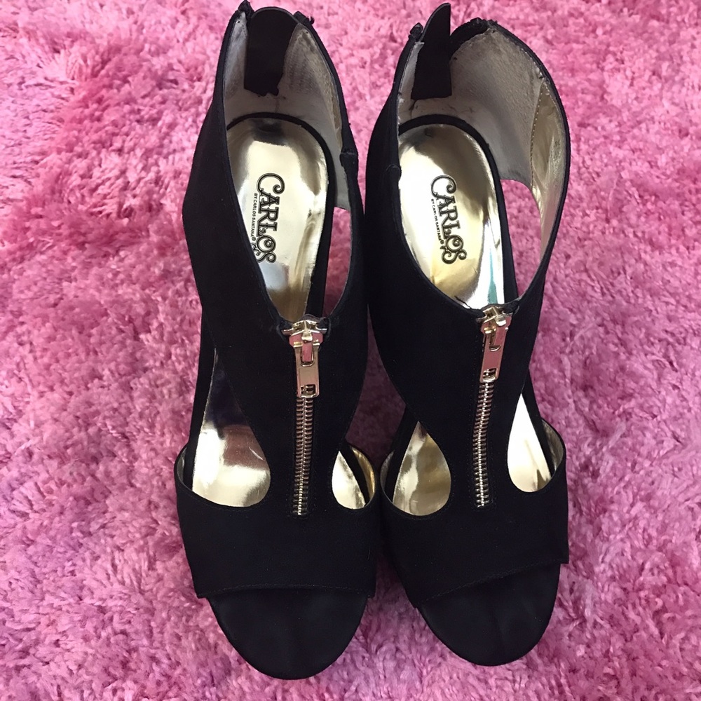 Carlos by Carlos Santana Black platform heels-8.5