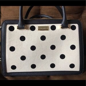 Kate spade polka dot leather handbag