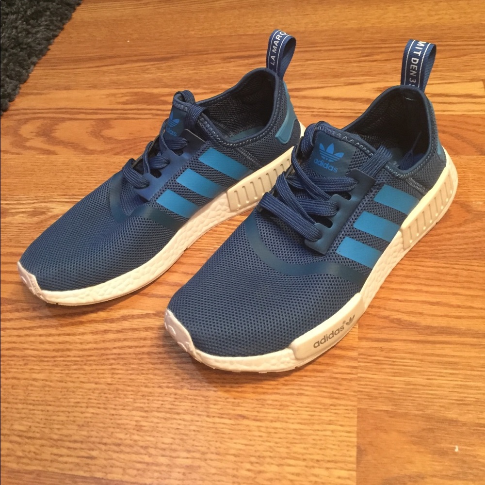 Adidas NMD R1 blue mesh