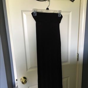 Black maxi skirt