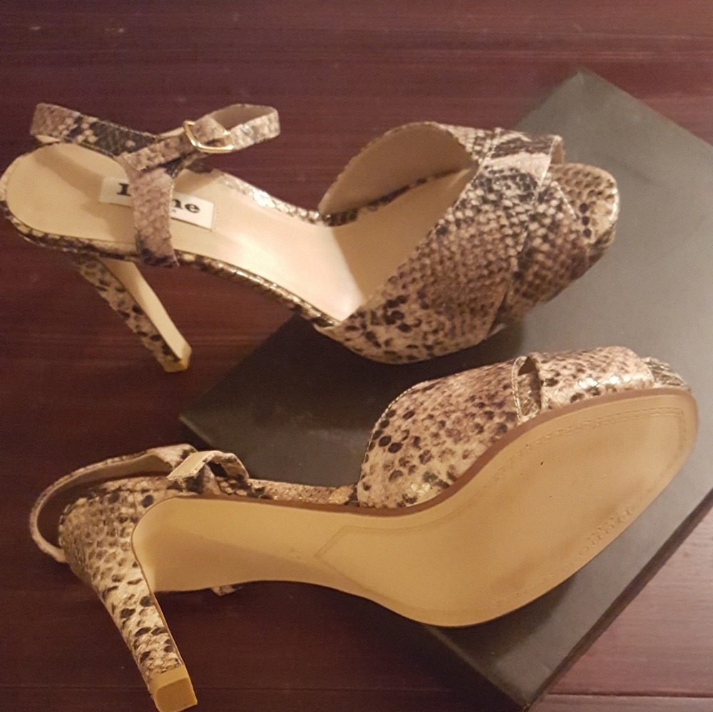 Dune Natural Reptile Marleen Sandal - Picture 4 of 4
