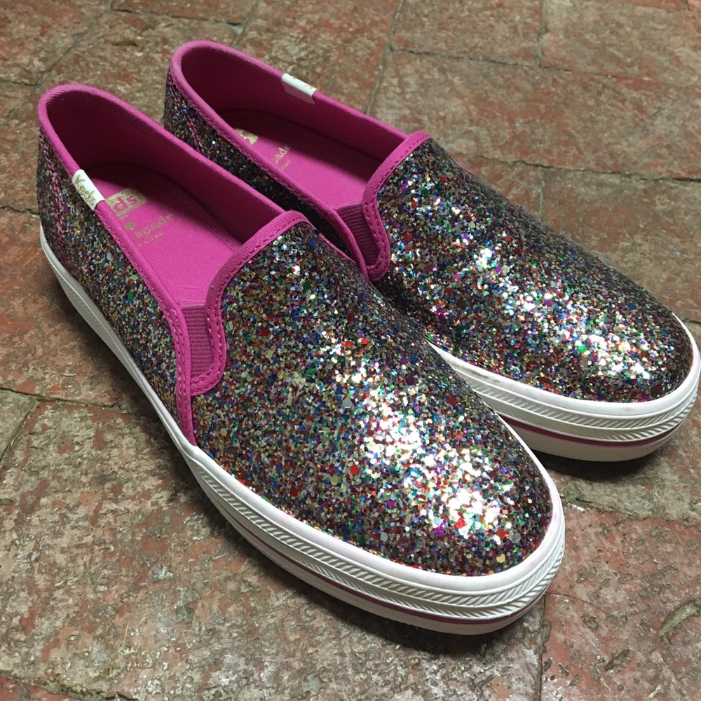 Kate Spade Keds Sparkly Slip-Ons