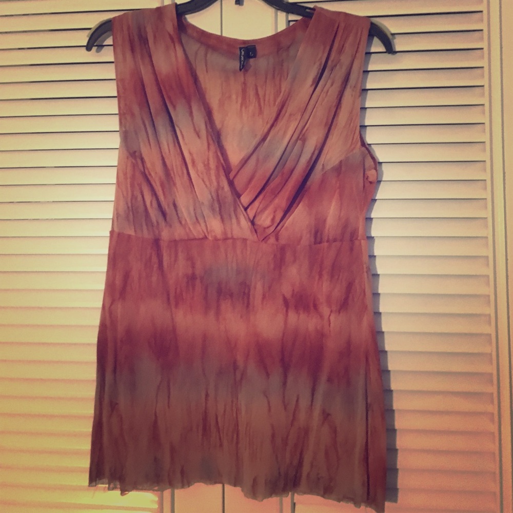 Large tank Rose and grey