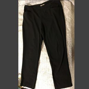 Dress Barn black pull on trousers
