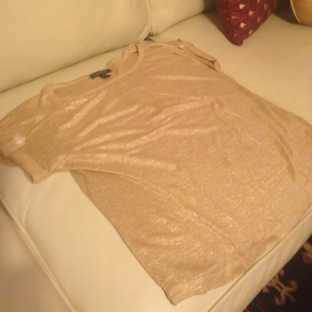 Metallic gold blouse