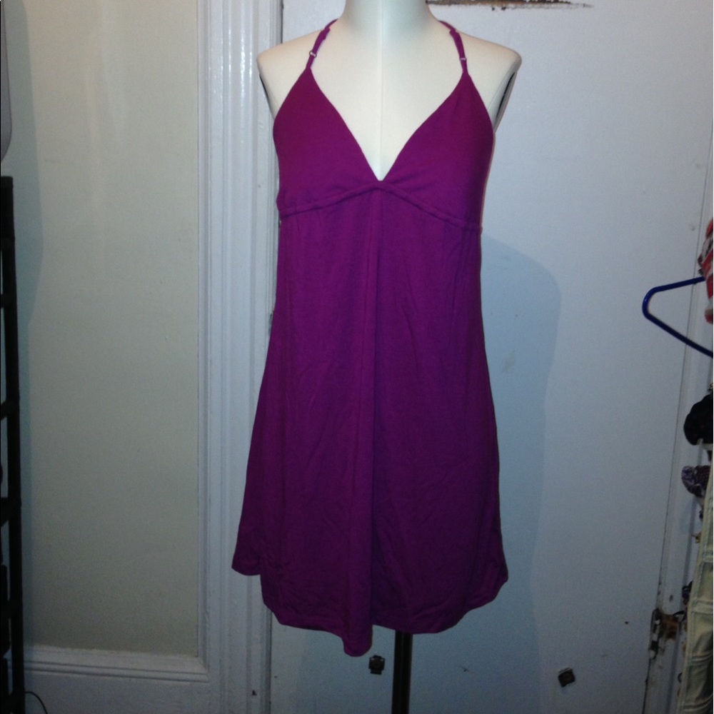 Crochet back Mini dress
