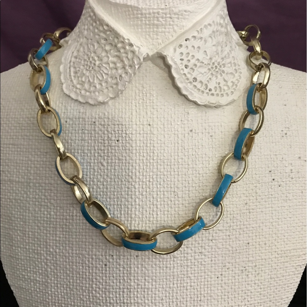 Turquoise chain necklace
