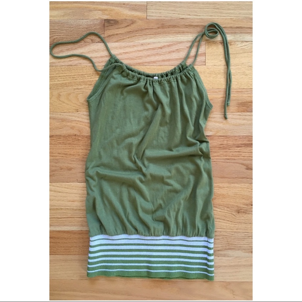 Green Top with adjustable strap tie