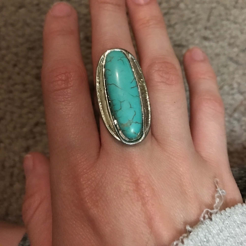 Large turquoise ring