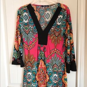 White Mark NWOT M Medium Bright Colorful Dress