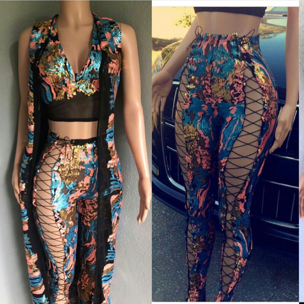 Multi colored two piece CHRISTMAS SALE