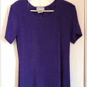 White Stag Long Solid Purple Dress M Medium