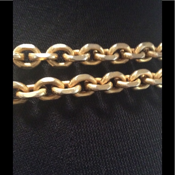 HP✨Rare Vintage 1970's YSL Cabochon Chain Belt s/m - Picture 4 of 8
