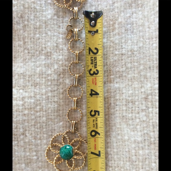 HP✨Rare Vintage 1970's YSL Cabochon Chain Belt s/m - Picture 8 of 8