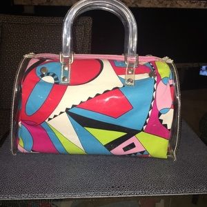 NEVER WORN - new Cute see through colorful bag