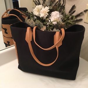 Tory Burch large canvas tote 👜 18"L   11 "H