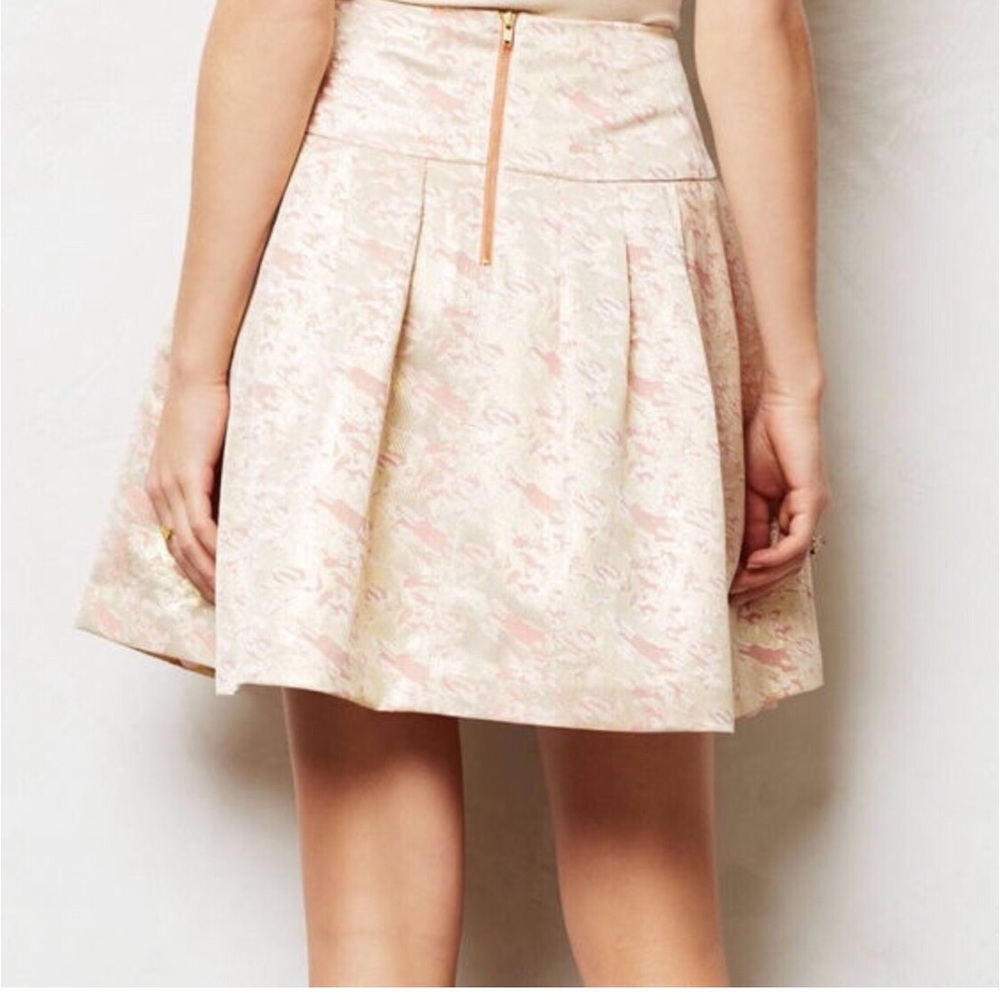 Anthropologie Moulinette Soeurs Metallic Skirt - Picture 4 of 8