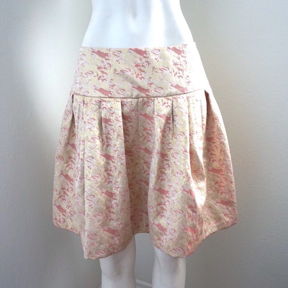 Anthropologie Moulinette Soeurs Metallic Skirt - Picture 5 of 8