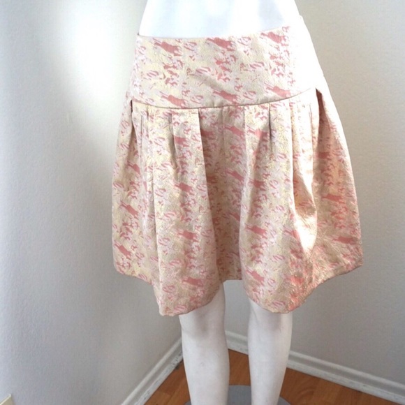 Anthropologie Moulinette Soeurs Metallic Skirt - Picture 6 of 8