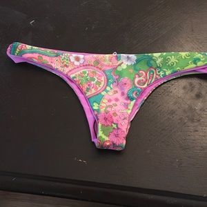 New Wildfox reversible paisley print cheeky bikini