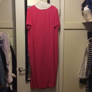 Fuschia Pink Linen Dress