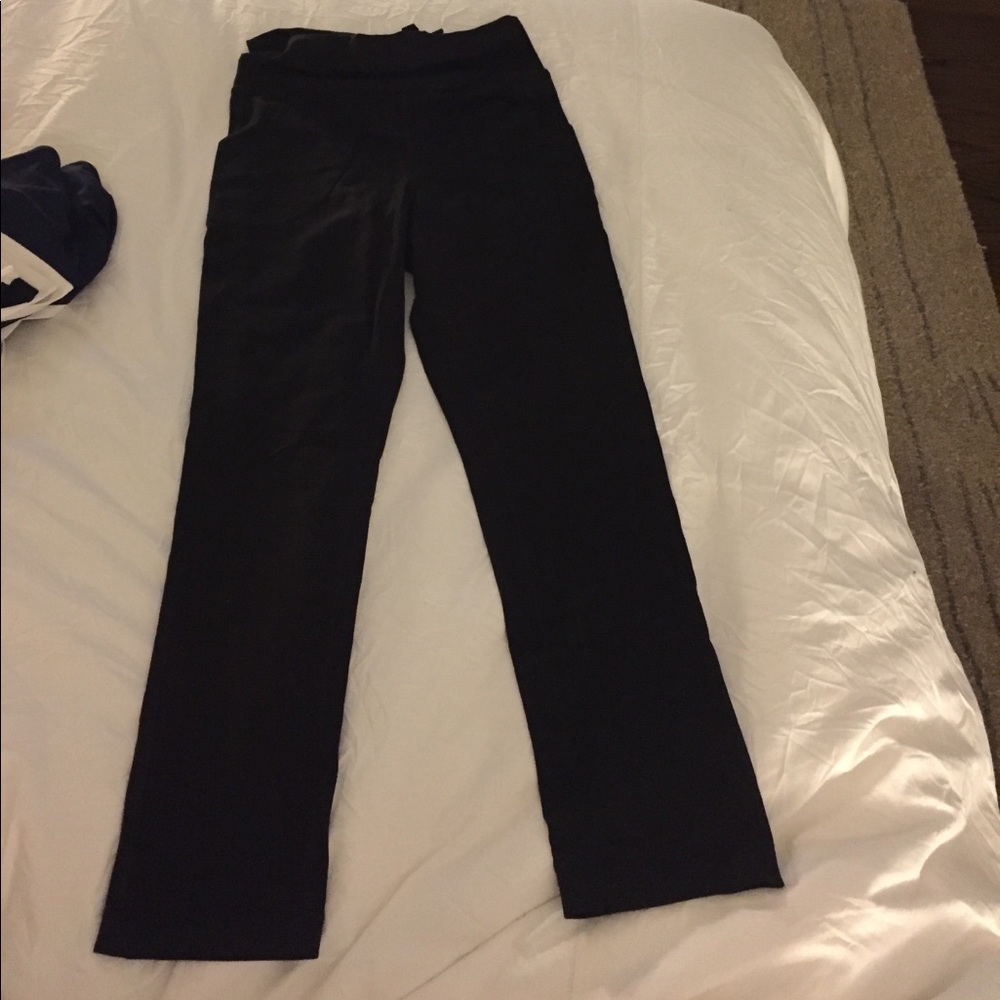 Lululemon black pants. Straight leg.