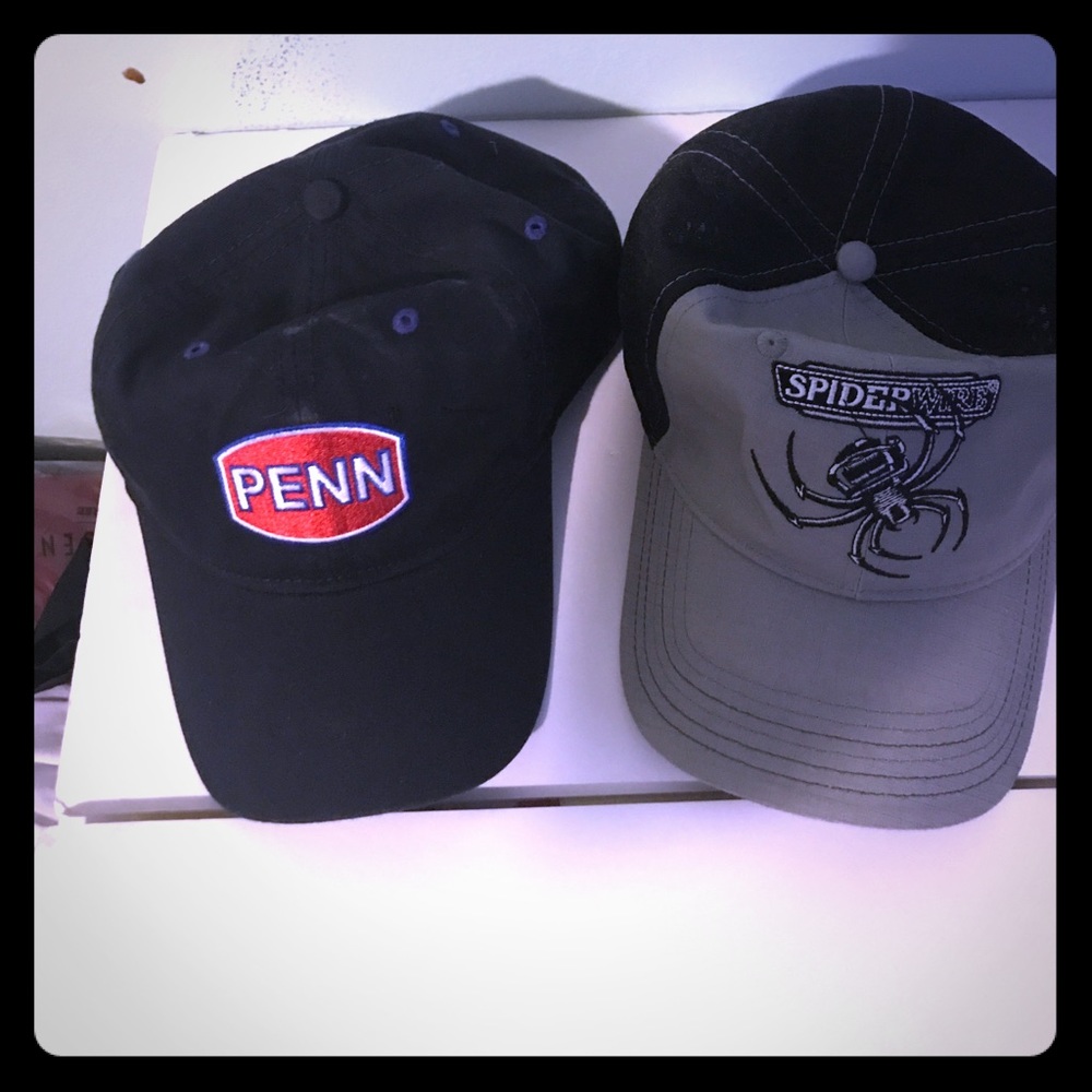 Penn and spiderwire  hats