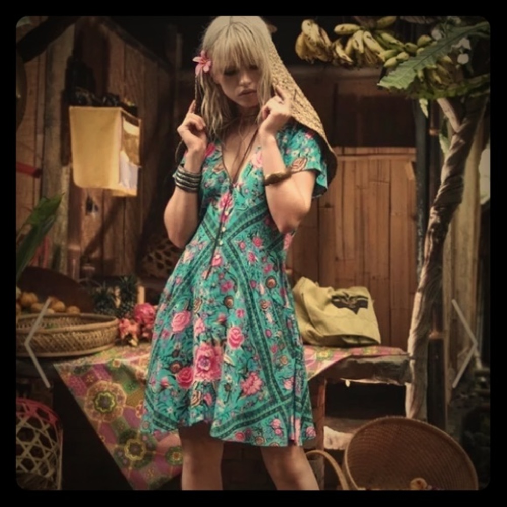 Spell & The Gypsy Babushka Turquoise Playdress XS