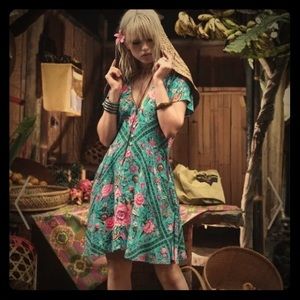 Spell & The Gypsy Babushka Turquoise Playdress XS