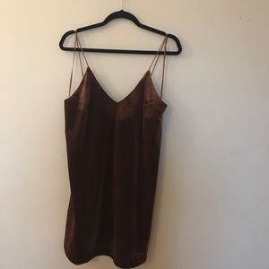 BRAND NEW VELVET slip mini dress from Nasty Gal