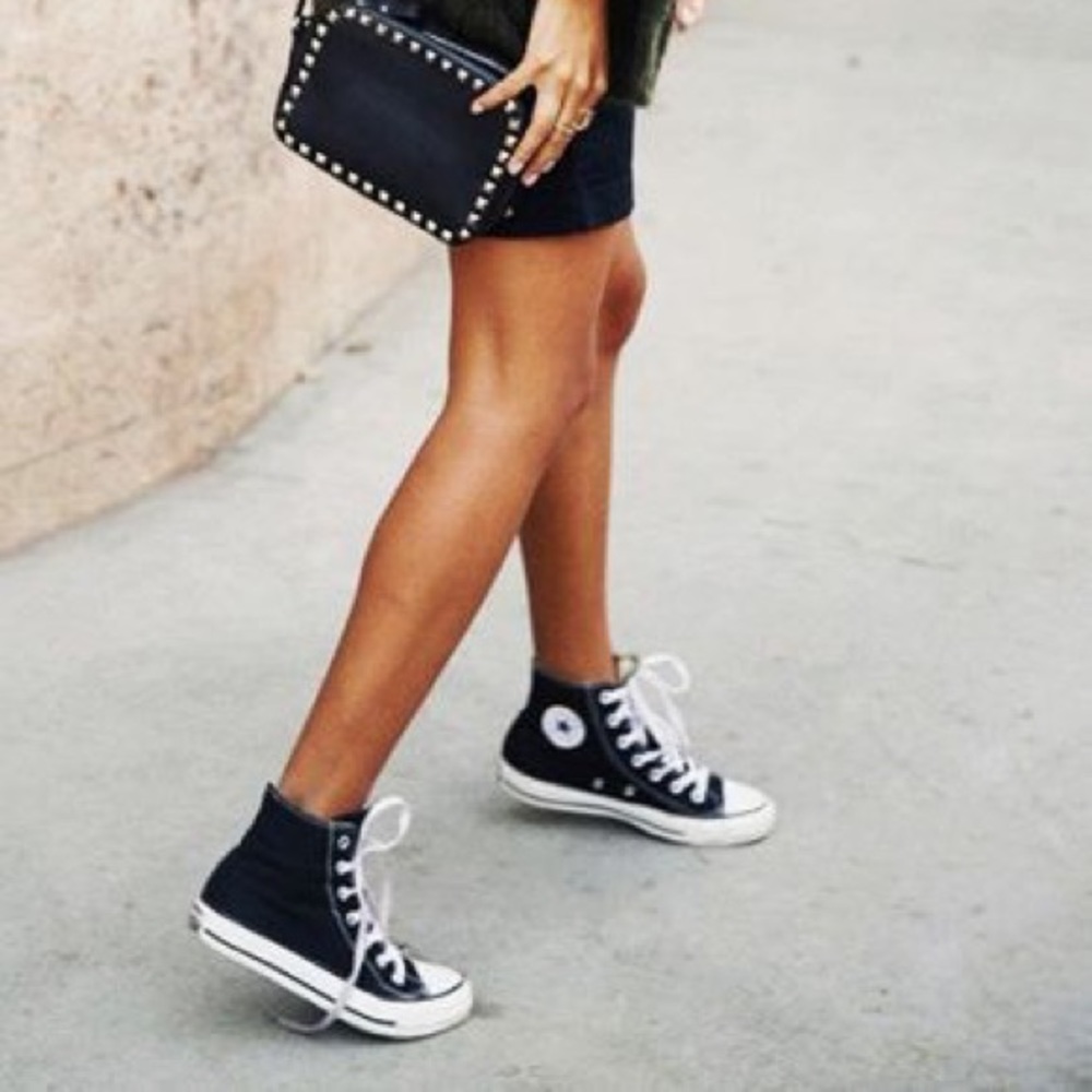 Black High Top Converse