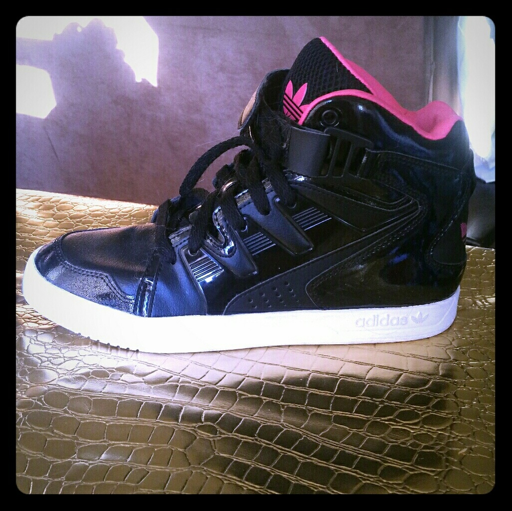 Adidas MC x1 Black/Pink Trainers, sz 8