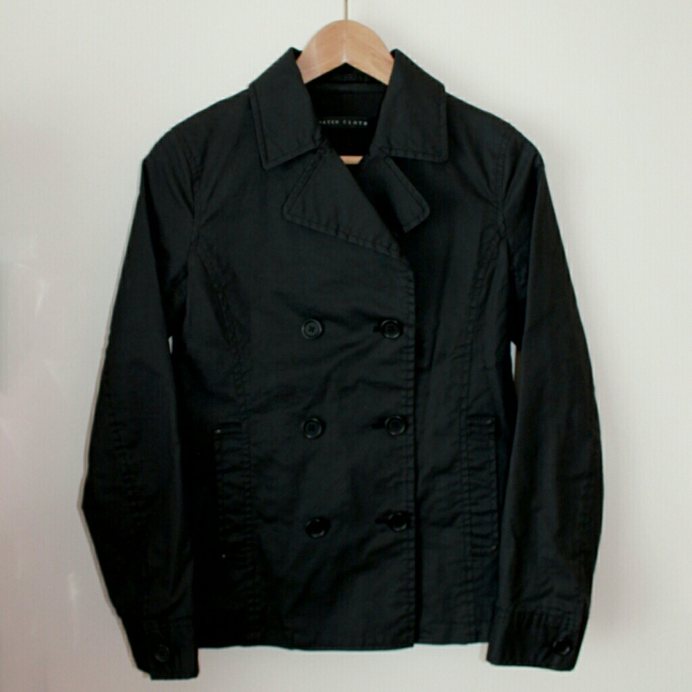Uniqlo dark grey waterproof peacoat xs