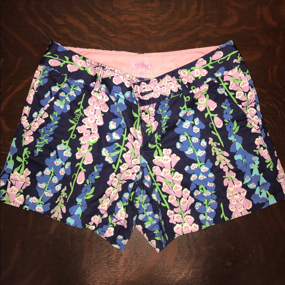 Lilly Pulitzer Foxy Foxglove Callahan Shorts
