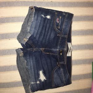 Distressed Hollister Denim Shorts