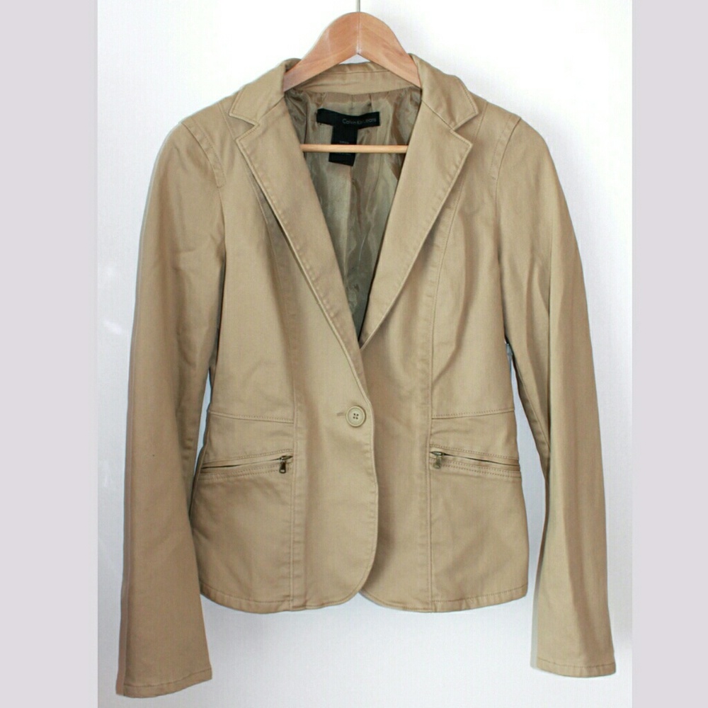 NWT Calvin Klein Jeans Tan Jacket S