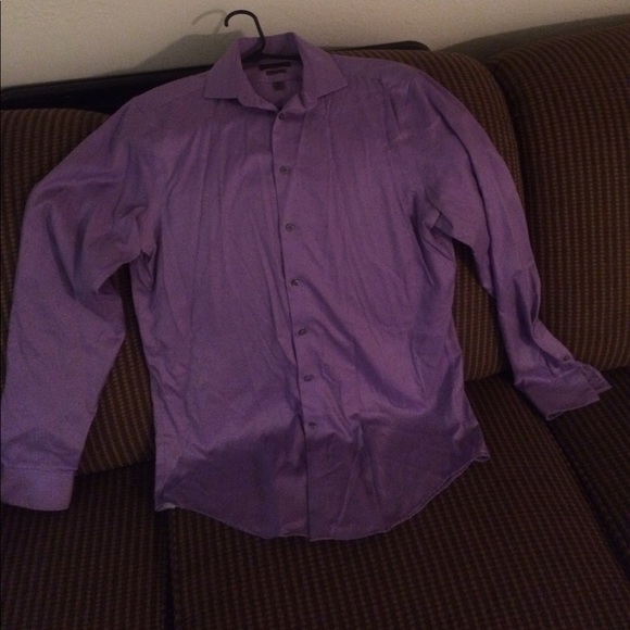 Purple button down dress shirt - Picture 2 of 3