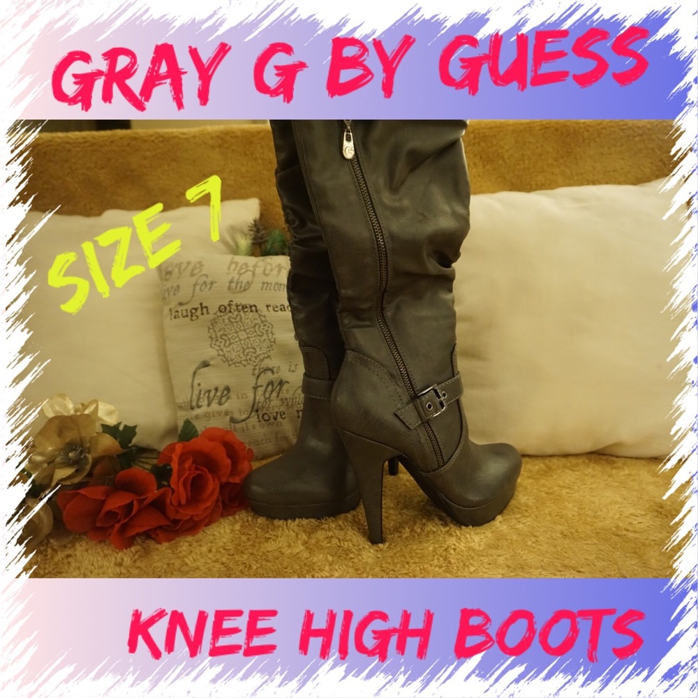 🔥STEAL🔥Tall Gray Guess boots