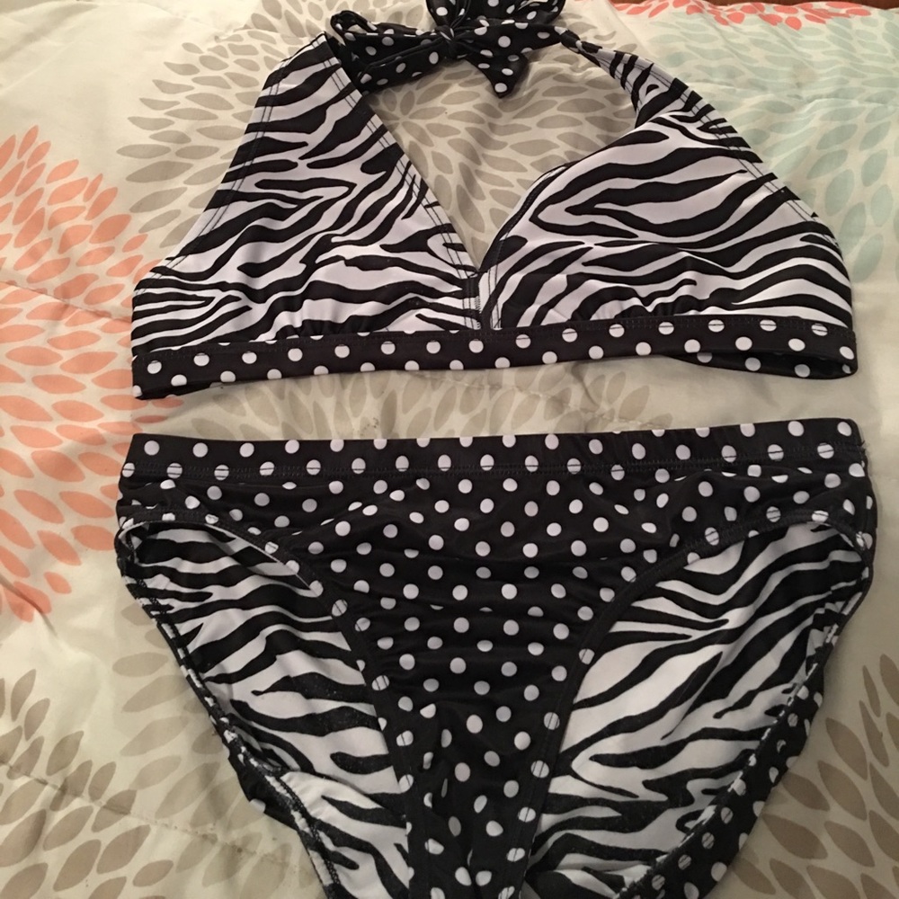 Black and white kids justice bathing suit